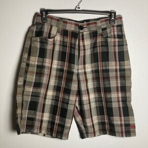 Billabong Plaid Men's Shorts Sz 33